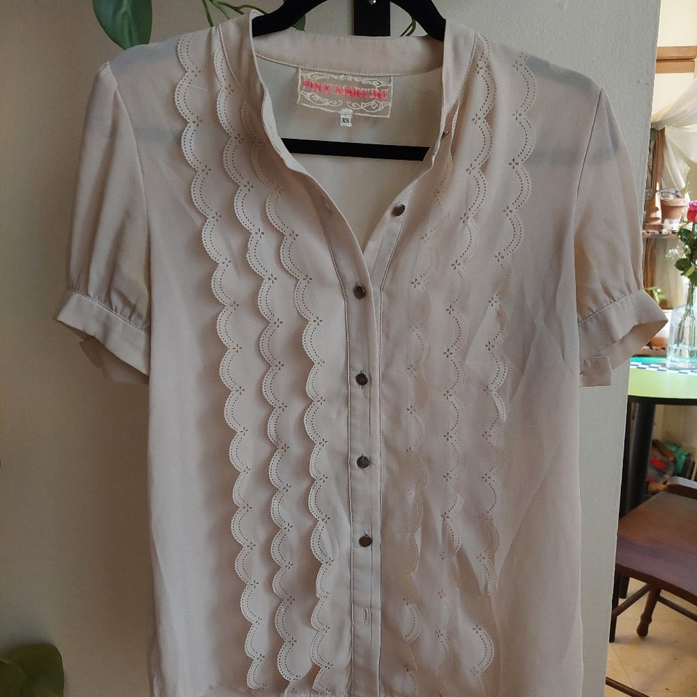Vintage Button Up Blouse